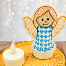 ITH-Stickdatei Engel LED-Cover für 10 x 10 cm Stickrahmen Schutzengel Nr. 3