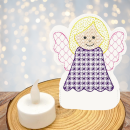 ITH-Stickdatei Engel LED-Cover für 10 x 10 cm Stickrahmen Schutzengel Nr. 14