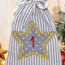 Stickdatei Adventskalender-Zahlen 1-24 im Doodle-Stern 4 Sets Sterne für Weihnachten Adventskalenderzahlen