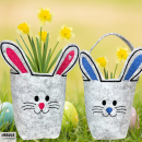 2er Set ITH Hasen-Taschen Stickdatei für 13x18 cm Stickrahmen