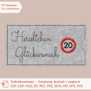 Stickdatei ITH Schokohülle 