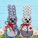 6 ITH-Stickdateien Hasen im Set für den 16x26er Stickrahmen