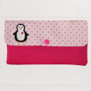 Kosmetiktasche mit Krone als Doodle-Symbol bestickt mit Druckknopf -sofort lieferbar-