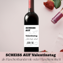 Druckvorlage SCHEISS AUF Valentinstag Flaschenbanderole und Flaschenetikett PDF Bastelvorlage zum Ausdrucken DIY