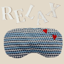 Stickdatei ITH Schlafmaske Augenkissen bestickt Herzen für 16x26 cm Stickrahmen