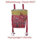 Nähanleitung Haarspangen-Sammler Hängeutensilo selber nähen Ebook #007